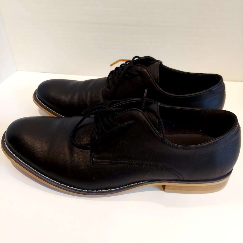 JF J. Ferrar Swartz men's Black Oxford Dress Shoes Size 13 - Picture 7 of 14